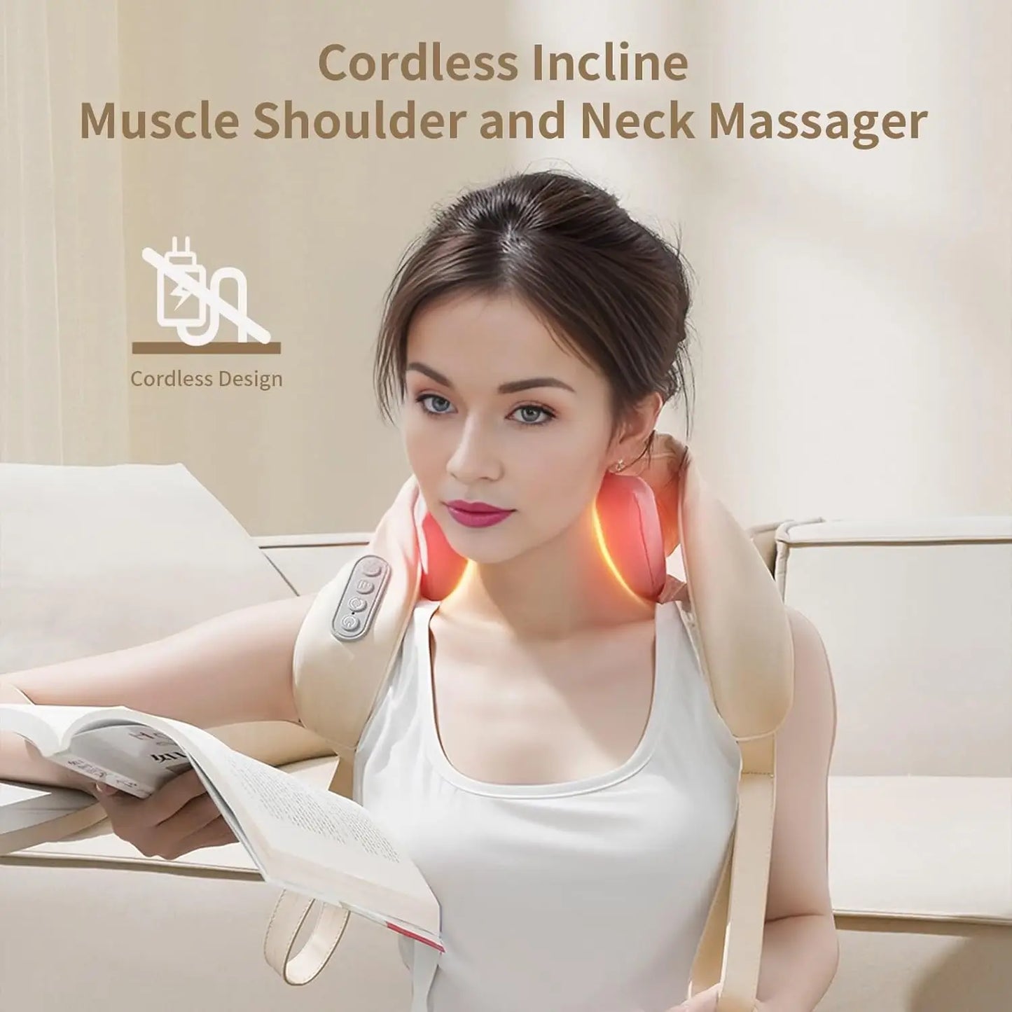 Premium Cordless Neck & Shoulder Massager 20W